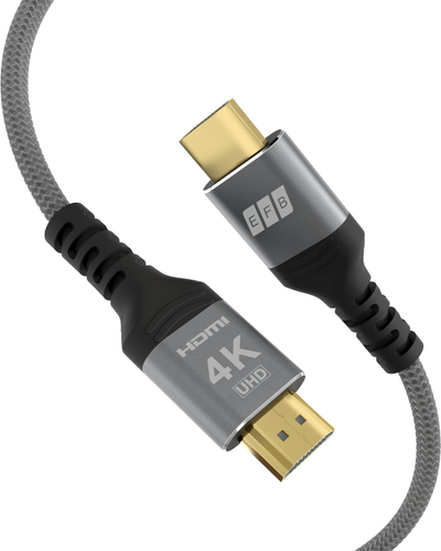 Kabull HDMI High Speed me Ethernet, 1m, 4K 60Hz, 18 Gbit/s, gri