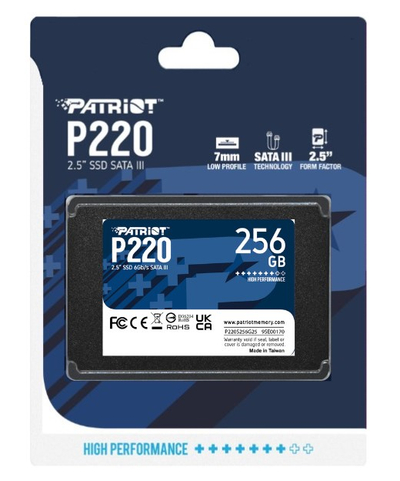 Disk SSD Patriot Memory P220, 2.5\", 256GB, SATA III