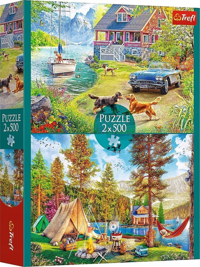 Puzzle Trefl Summertime Relax, 2x500 copa, 48x34cm, shumëngjyrësh