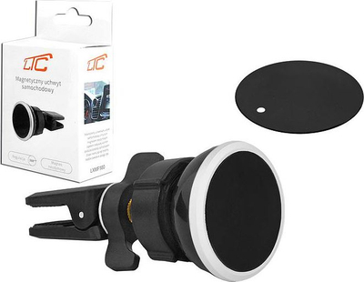 Mbajtëse magnetike për makinë LTC LXMF100, montim te ventilimi, rrotullim 360°, e zezë