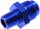 Përshtatës turbo TurboWorks AN8 1/4 NPT, alumin, për vaj ujë karburant, blu