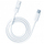 Kabllo USB 3MK USB C në USB C, 2 m, e bardhë