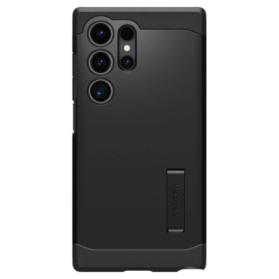 Kllëf telefoni Spigen Tough Armor për Samsung Galaxy S24 Ultra, mbrojtje dy-shtreshe, i zi