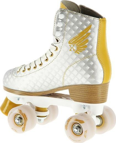 Patina me katër rrota Nils Extreme NQ14198 Gold, nr. 36, ABEC 7, argjendtë me të artë