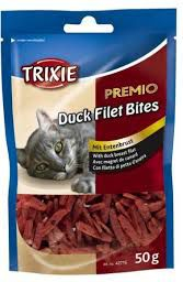 Shujtë për qen Trixie Premio Snacki Duck Fillets, 50 g