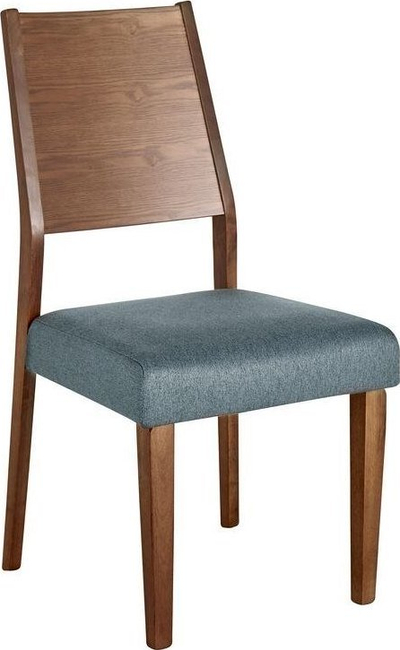Set karrigesh ngrënie Beliani Elmira, dru rubberwood, ulëse e tapicuar, gri