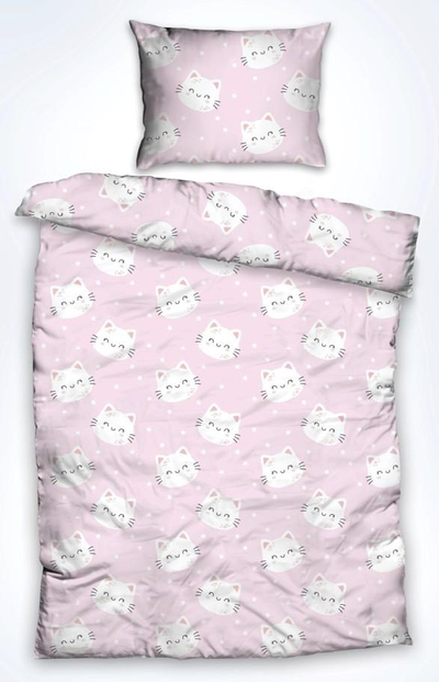 Set shtrati Single Cat, 100% pambuk, 92 GSM, me mace