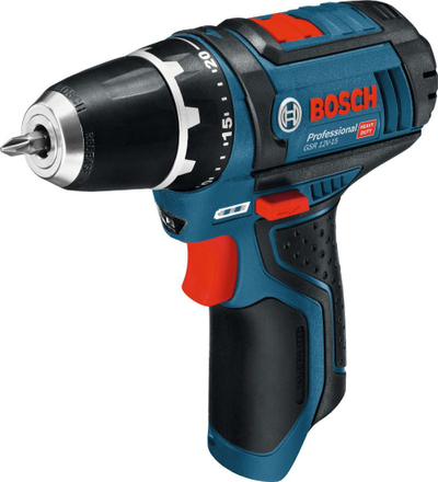 Trapano kaçavidë Bosch GSR 12V-15, 12V, pa kabllo, blu