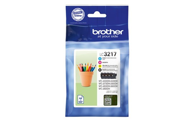 Set boje origjinale Brother LC-3217, Cyan Magenta Yellow Black, për Brother MFC-J