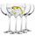 Set gotash koktejli Krosno Roma, 470 ml, 4 copa, transparente