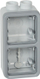 Kuti elektrike Legrand Composable Prog Plexo, 2 module vertikale, ISO 20, gri