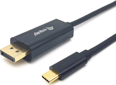 Кабел Equip USB-C во DisplayPort, 1.0m, 4K 60Hz, црна