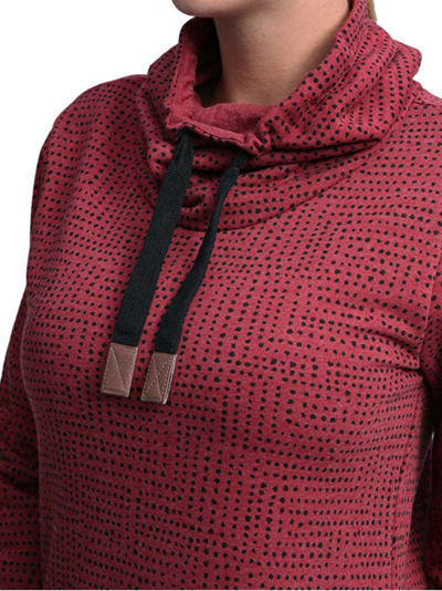 Fustan LOAP Ebunka, i kuq/burgundy