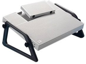 Mbajtëse këmbësh Wedo Relax, platformë 45x35cm, lartësi 70-210mm, e zezë