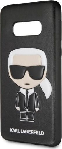Kapak telefoni Karl Lagerfeld Iconic Full Body për Samsung S10 Lite, silikoni, i zi