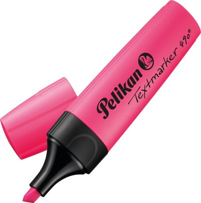Marker tekstual Pelikan Textmarker 490 814, majë daltë 2mm, ngjyrë e verdhë