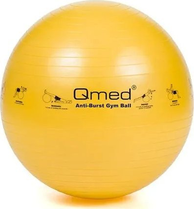 Top fitnesi QMED Abs Gymnastics Ball M, 75 cm, anti-burst, blu