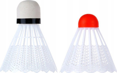 Set badminton për dy veta, 2 raketa të lehta, me kokë topi