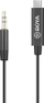 Kabllo audio adapter BOYA BY-K2, 3.5mm TRS në USB-C, 20cm, e zezë