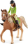 Figurinë lodër Schleich Horse Club Sarah and Mystery, set kalorëse dhe kalë, për kalamaj 5+