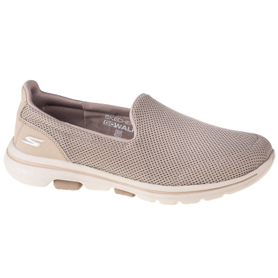 Atlete për goca Skechers, slip-on, air mesh, ngjyrë taupe