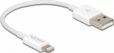 Kabllo USB DeLOCK Lightning, 15 cm, e bardhë