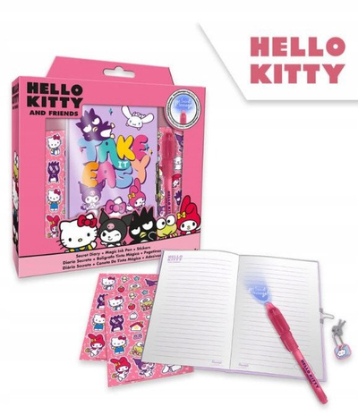Set shkollor Kids Licensing Hello Kitty and Friends, kuti stationery për kalamaj, shumëngjyrëshe