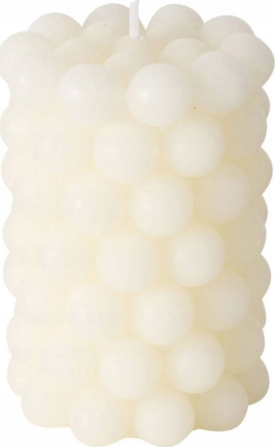 Qiri dekorativ Boltze Bubble, 10x7cm, dyll krem, i bardhë