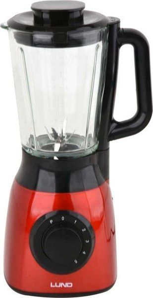 Blender LUND, 600W, kupë xhami 1.5L, i kuq