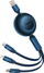 Kabllo karikimi Baseus Bright Mirror 3 in 1, 66W, 1.1m, blu