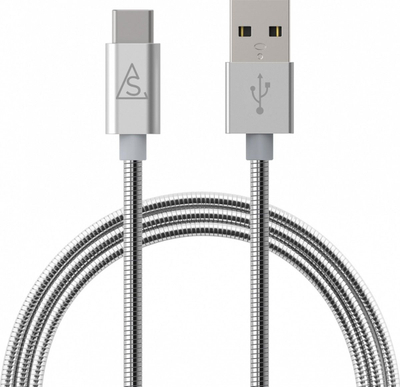Kабел BlueLounge USB-A - USB-C, 1 m, сребрен