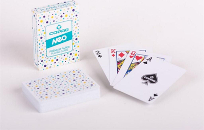 Karta loje NEO Premium Connect, përfundim linen, madhësi poker, shumëngjyrëshe