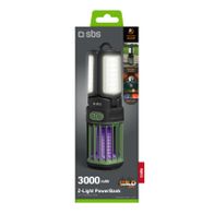 Powerbank SBS, 3000 mAh, anti-mushkonja dhe dritë nate, e zezë