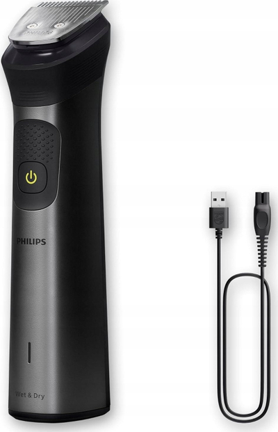Trimmer multifunksional Philips Series 7000, 15 në 1, 26 shkallë gjatësie 0.5–20 mm, i zi