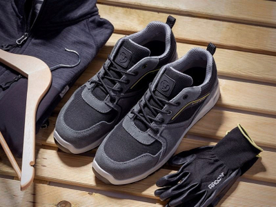 Këpucë pune Ardon Timon S1P ESD SRC, lëkurë suede, nr 44, gri