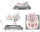 Ecëse për bebe Milly Mally Baby Walker Patrol, lartësi e rregullueshme, Pastel Dots