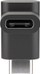 Adapter USB Type C Goobay, USB C F në USB C M, 90°, i zi