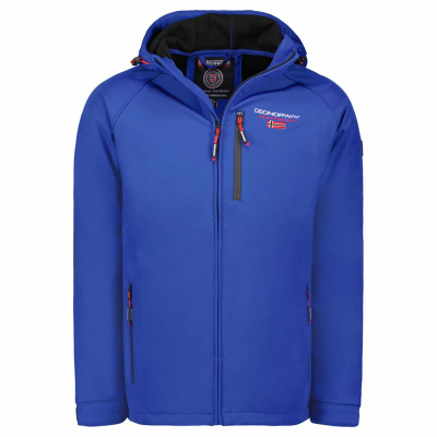 Софтшел јакна Geographical Norway Takito DB 009 M, со капуљача, против ветер, сина
