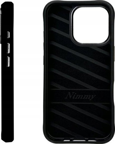 Mbulesë telefoni Nimmy Cool and Cute Dog 2.0 për iPhone 16 Pro 6.3", silikoni, e zezë
