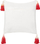 Set jastëkësh dekorativë Beliani VALLOTA, 45x45 cm, pambuk, bardhë kuqe