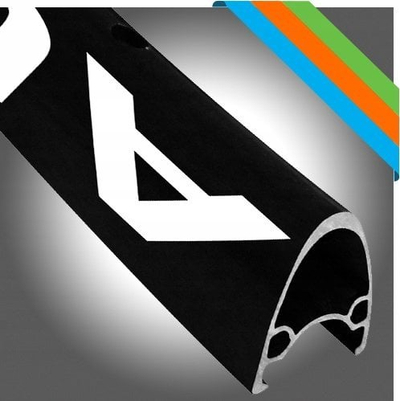Rim biçiklete Alexrims ATD500, 700\", 32 vrima, Tubeless Ready, për disk, i zi