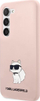 Mbulesë telefoni Karl Lagerfeld KLHCS23MSNCHBCP, për Samsung Galaxy S23 Plus, silikon, rozë