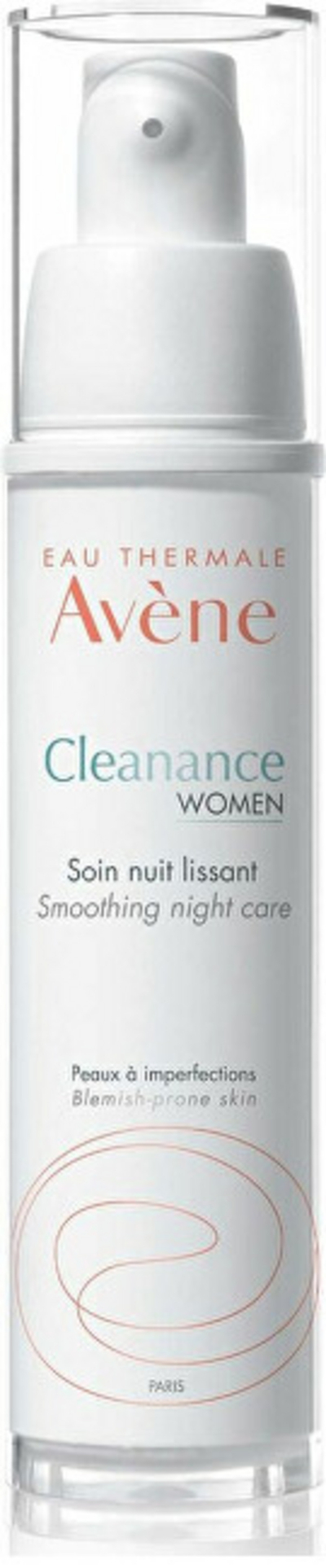 Ujë micellar Avène Cleanance Women (Smoothing Night Care), 30 ml