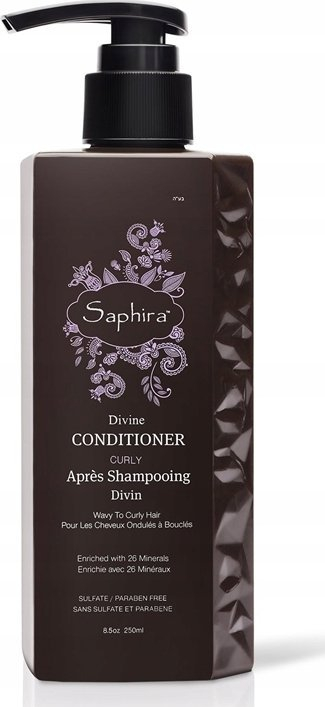 Balsam flokësh Saphira Divine Conditioner Curly, për kaçurrela, 250ml