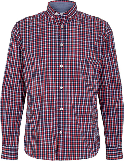 Këmishë Tom Tailor Regular Fit, e kuqe/ kaltër