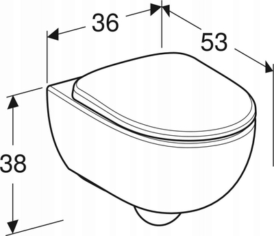 WC i varur Geberit Selnova Premium Rimfree, ulëse soft close, i bardhë