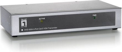 Transmetues VGA LevelOne, 4 porta, Cat.5, i zi
