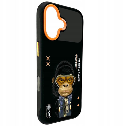 Kapak telefoni Dog and Bone Nimmy Cool and Cute 2.0 Gorilla, për iPhone 17, i zi
