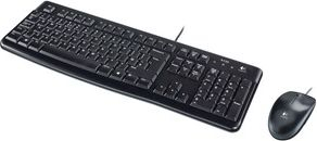 Комбо тастатура и глушец Logitech Desktop MK120, USB, со кабел, црна