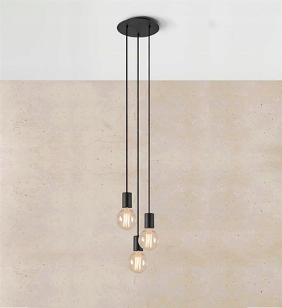 Llambadar tavani Markslojd Cielo 108733, 3 llampa, metal, i zi